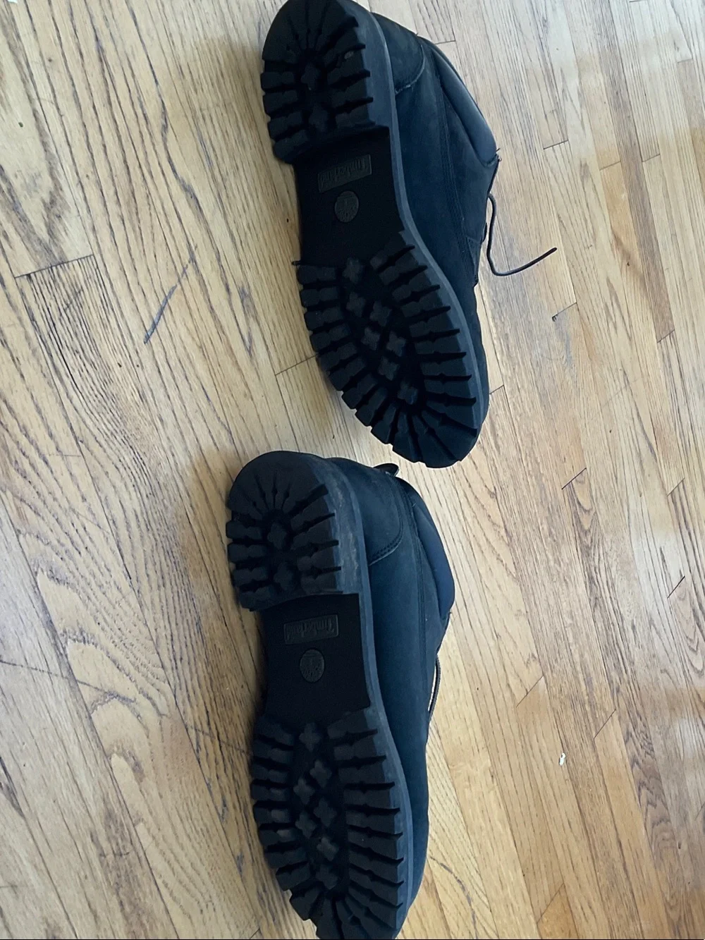 Timberland Black Lace-Up Waterproof Work Boots